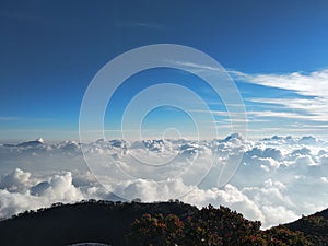 sea Ã¢â¬â¹Ã¢â¬â¹of Ã¢â¬â¹Ã¢â¬â¹clouds on Mount Arjuno, East Java, Indonesia